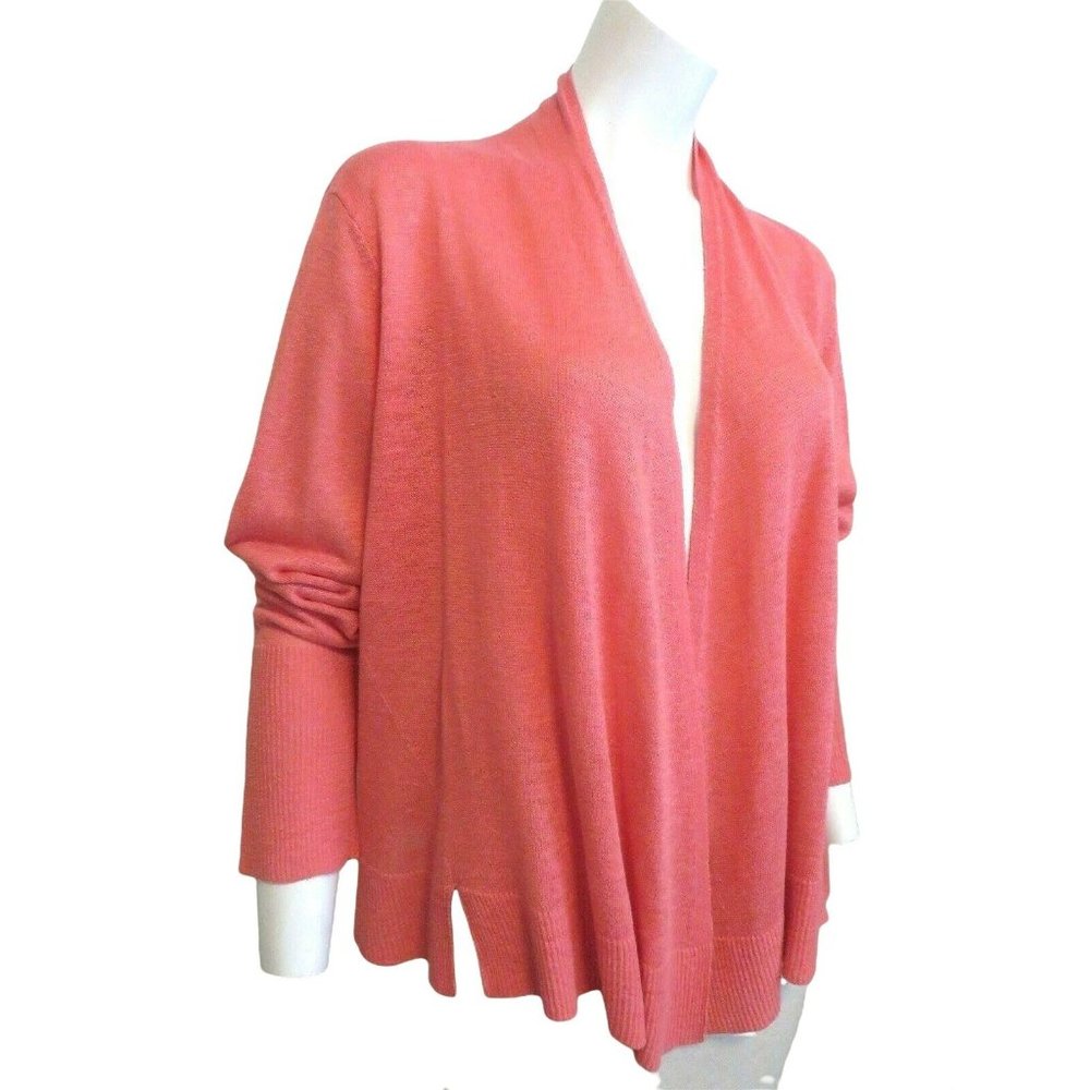 Eileen Fisher Open Front Draped Cardigan Sweater … - image 3